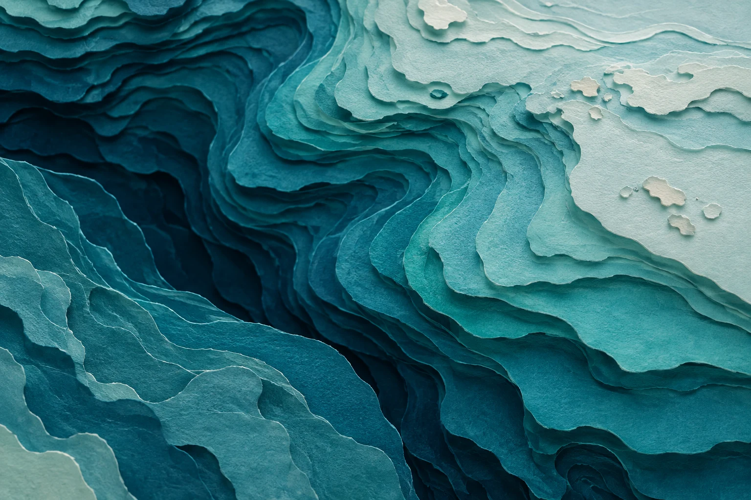 層疊的海